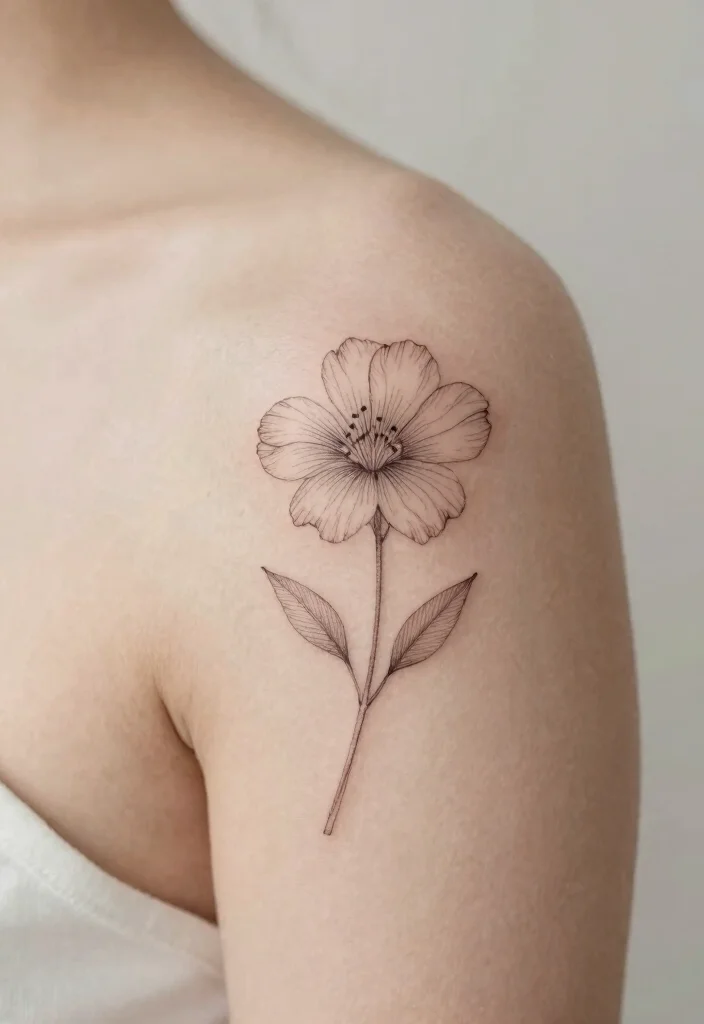 18 Fine Line Tattoo Ideas: Clean, Minimal, and Modern - 4. Intricate Floral Design 1