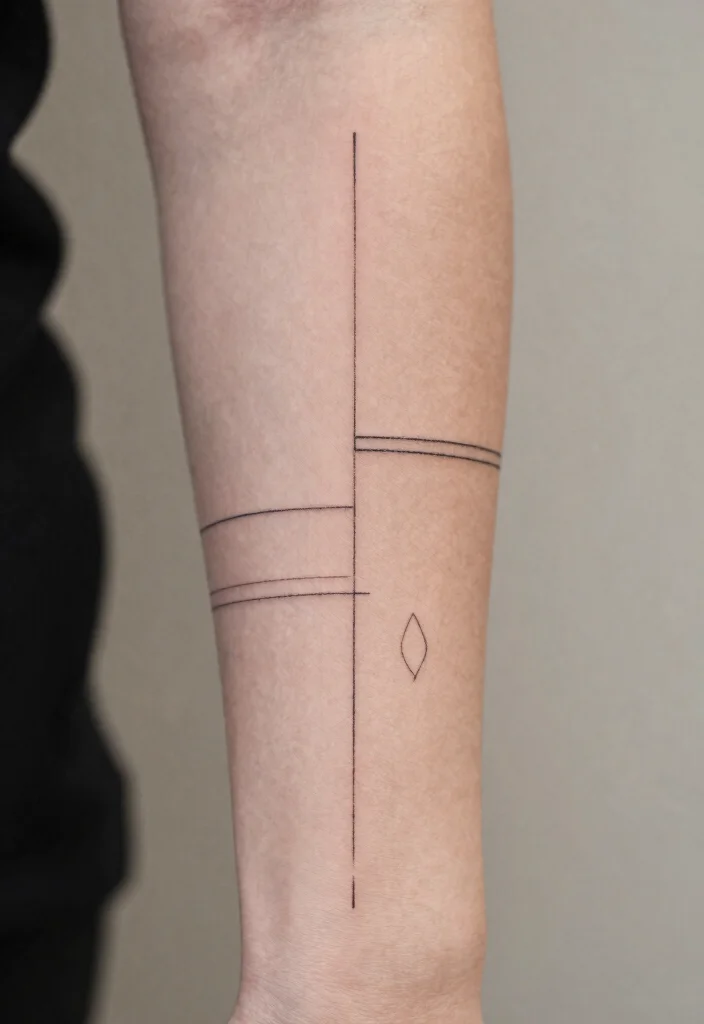 18 Fine Line Tattoo Ideas: Clean, Minimal, and Modern - 6. Subtle Geometric Shapes 1