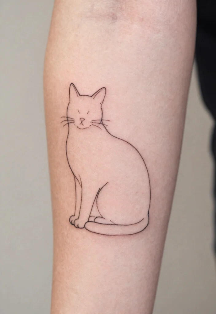 18 Fine Line Tattoo Ideas: Clean, Minimal, and Modern - 7. Minimalist Animal Profiles 1