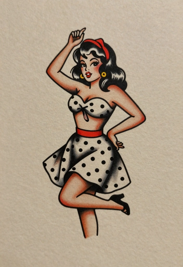 18 Traditional Flash Tattoo Ideas With Classic Bold Style 111 18 Traditional Flash Tattoo Ideas With Classic Bold Style 11. Vintage Pin Up Girl Tattoos 0