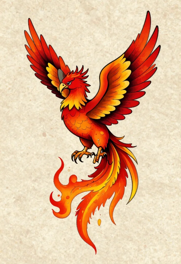 18 Traditional Flash Tattoo Ideas With Classic Bold Style 177 18 Traditional Flash Tattoo Ideas With Classic Bold Style 17. Classic Phoenix Tattoos 0