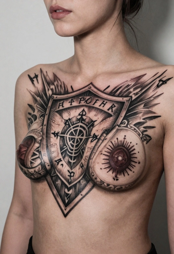 18 Viking Tattoo Ideas Inspired by Norse Mythology 166 18 Viking Tattoo Ideas Inspired by Norse Mythology - 16. The Shield: Protection and Valor 1