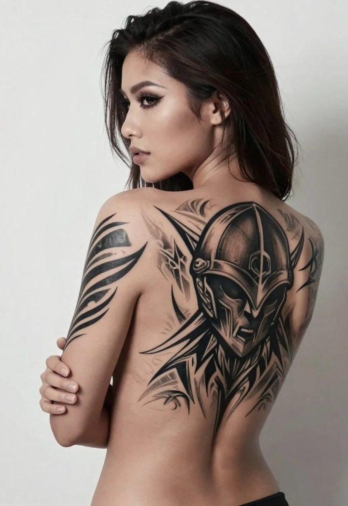 18 Viking Tattoo Ideas Inspired by Norse Mythology 89 18 Viking Tattoo Ideas Inspired by Norse Mythology - 9. The Helm of Awe: Protection and Courage 1