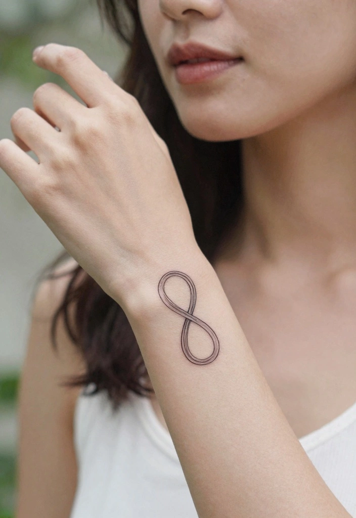 9 BF Name Tattoo Ideas: Small, Simple, and Personal - 5. Infinity Symbol with Name 1