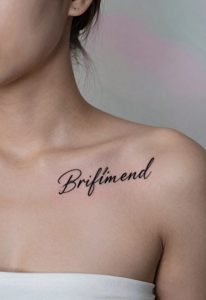 9 BF Name Tattoo Ideas: Small, Simple, and Personal - 8. Name in a Unique Font 1