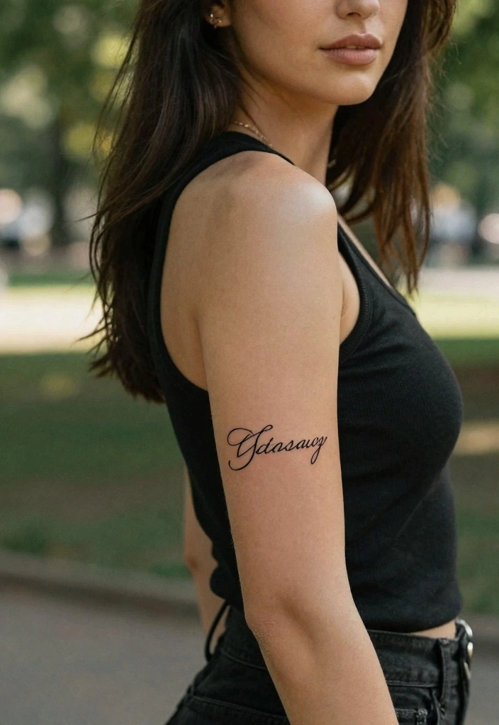 9 BF Name Tattoo Ideas: Small, Simple, and Personal - 9. Simple Two-Names Design 1