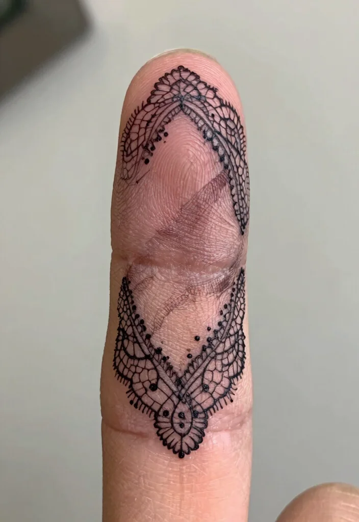 9 Finger Tattoo Cover Up Ideas: Small, Subtle, and Creative - 8. Textured Patterns 1